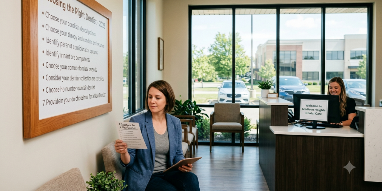 How to Choose the Right Dentist in Madison Heights: 7 Questions to Ask in 2026