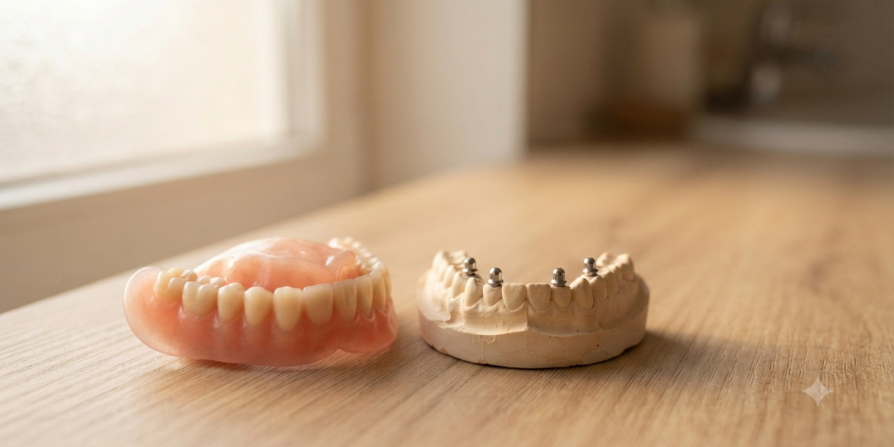 Snap-In Dentures vs Traditional Dentures: Which Stays Stable All Day?