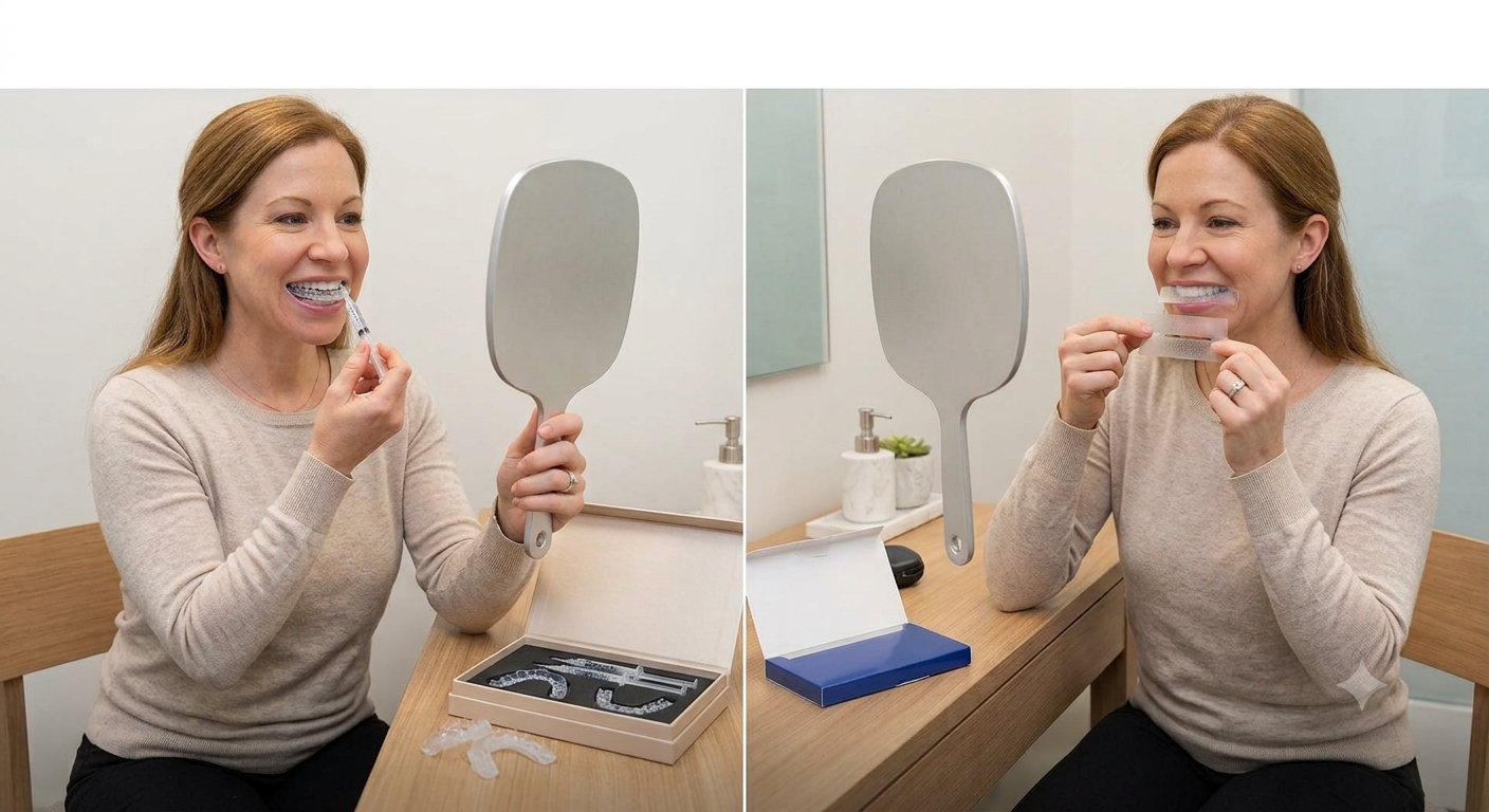 In-office professional teeth whitening treatment at Arch Dental near Troy, MI
